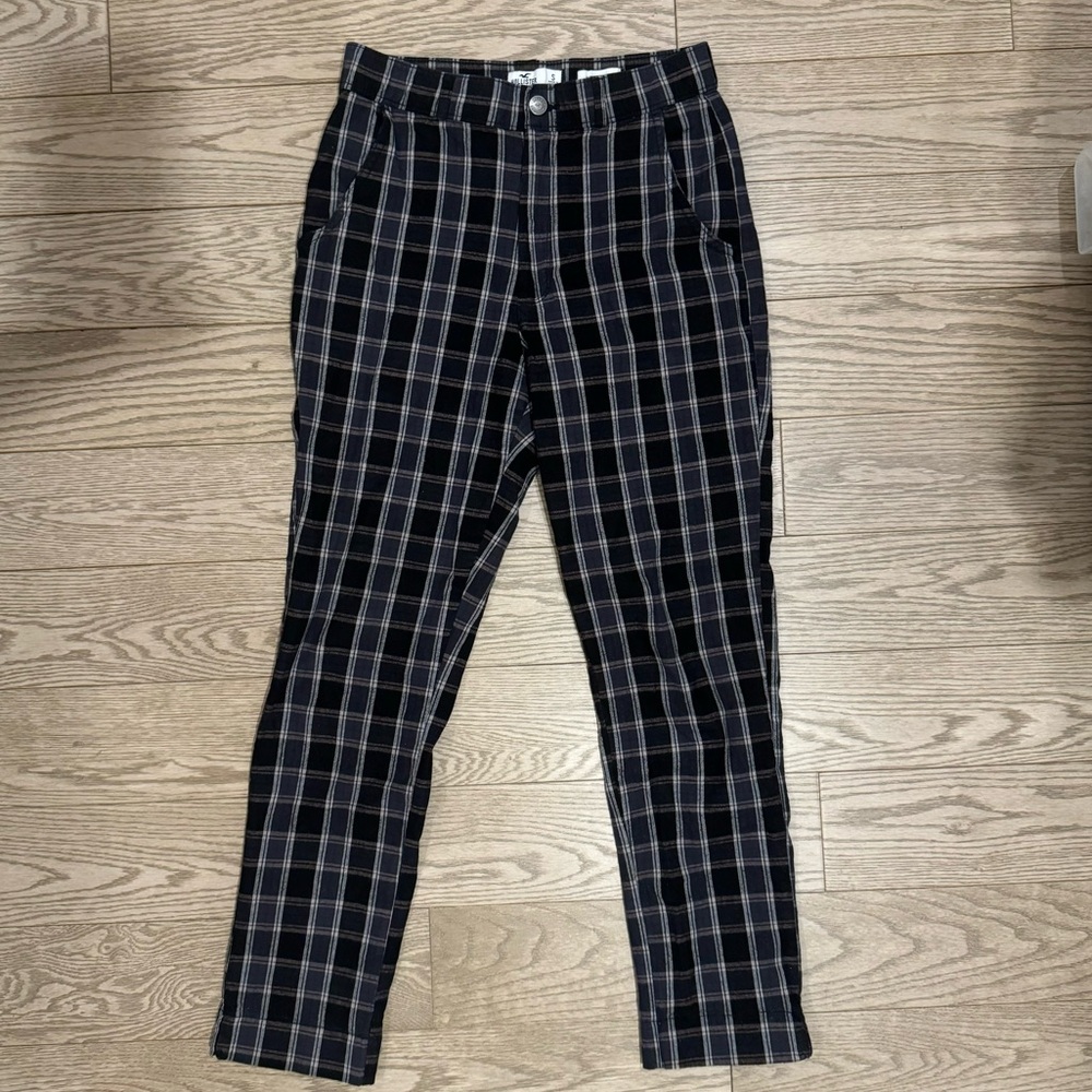 Hollister | high rise plaid pants
